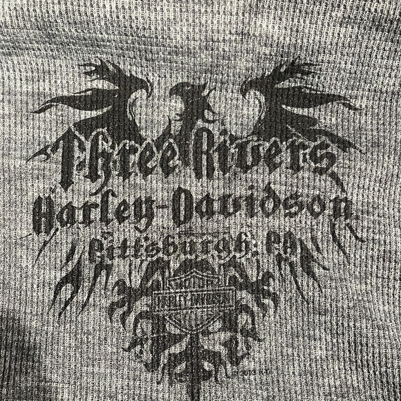 NWOT Harley-Davidson Heather Gray Long Sleeve Size Large - Picture 5 of 5